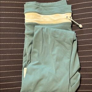 Kids Teal Joggers with Cream Accent